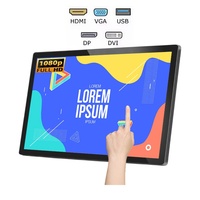 Nuevo Monitor Táctil Capacitivo de 24/27/32 Pulgadas y 10 Puntos, Interfaces USB/DVI/DP/VGA, Pantalla LCD HD 1080P, Carcasa Metálica para Negocios