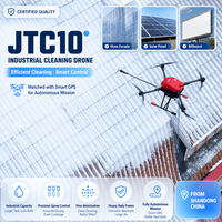 Drone de nettoyage de chantier haute pression renforcé et robuste avec brosse rotative pour le lavage des vitres extérieures des gratte-ciel