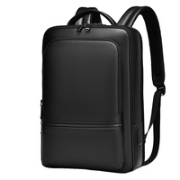 Sac à dos personnalisé en cuir véritable grande capacité pour hommes Sac de voyage pour ordinateur léger et de luxe imperméable pour les affaires