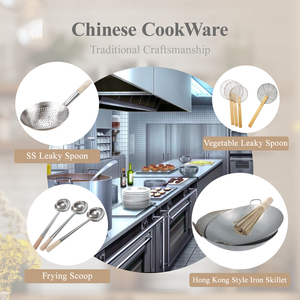 Cuillère à gelée en cuivre en acier inoxydable Ustensiles de cuisine chinois Vaisselle Ustensiles de cuisine Outils et ustensiles pour la maison et la cuisine - Product Image 2