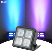 Projecteur LED étanche IP65 4x18W RGBWAUV à batterie, contrôle DMX Wifi APP, pour événements scéniques en extérieur