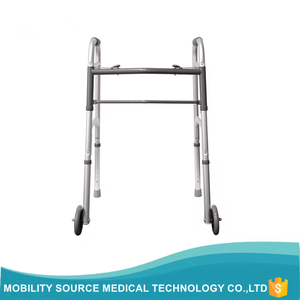 MSMT portátil 1,2mm aleación de aluminio plegable Walker máquina ancianos discapacitados paciente Rollator con ruedas equipo para discapacitados - Product Image 6