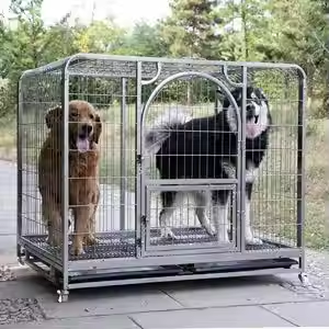 Vente en gros de cages pliables <span class=keywords><strong>XXL</strong></span> en métal pour chiens de grande qualité en plusieurs tailles cages pliables pour chiens bon marché - Product Image 5