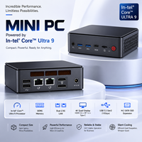 Mini PC con Intel Core Ultra 9 185H, Compatible con DDR5 48GB 5600Mhz, SSD M.2 NVME, Gráficos Integrados ARC para Juegos con IA
