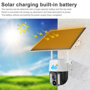 OEM 3MP 4G Solar panel IP PTZ Kamera V380 Pro Outdoor Wireless Security 4G Sim Karte Solar CCTV Kamera - Product Image 5