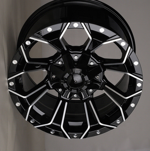 ล้อเหล็กหน้าต่างสีดำขนาด16 ''18'' 20 ''ล้อลบชดเชย16x8.0 /18x9.0/20x9.0ขอบล้อ6X139.7 mags - Product Image 5