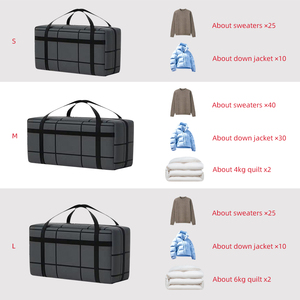 Bolsa de almacenamiento gruesa, portátil, resistente al desgaste, de gran capacidad, para ropa y edredones, impermeable, grande. - Product Image 5