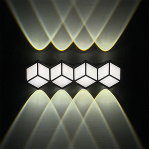 Creative Hexagon Shaped LED Wall <strong>Light</strong> <strong>Fixture</strong> Perfect for Indoor and <strong>Outdoor</strong> Illumination Needs 3W 6W 9W 12W - Product Image 2