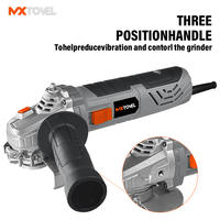 Meuleuse d'angle électrique de haute qualité 125mm outil électrique multifonctionnel de qualité industrielle avec interrupteur à gâchette pour le polissage de bricolage