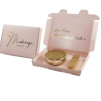 Boîte d'emballage personnalisée en carton ondulé pliable pour produits cosmétiques et soins de la peau, gloss à lèvres, vente chaude