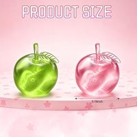 Juguete Antiestrés de Manzana - Bolas de Gelatina de Hielo Portátiles de Rebote Lento para Oficina y Escritorio