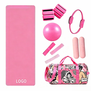 Set <span class=keywords><strong>de</strong></span> Accesorios <span class=keywords><strong>de</strong></span> Yoga y Pilates: Colchoneta, Mancuernas, Brazaletes Personalizados para Tobillos y Muñecas, Barra <span class=keywords><strong>de</strong></span> Pesas, Anillo <span class=keywords><strong>de</strong></span> Fuerza, Kit <span class=keywords><strong>de</strong></span> Pilates <span class=keywords><strong>de</strong></span> Silicona - Product Image 1