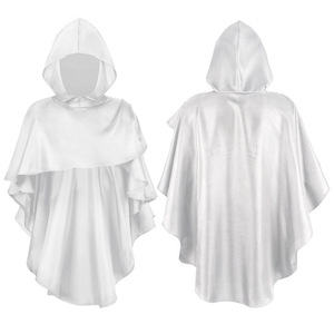 Gros Adultes Médiéval Chevalier Pull À Capuche Wrap Cape Vampire Assistant Gothique Costume pour Performance Sur Scène - Product Image 3