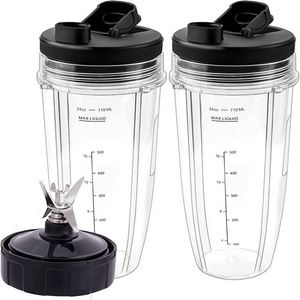 Kit d'accessoires de remplacement pour blender Nutri Ninja, grand gobelet de 32 oz avec couvercle et lame extractrice, compatible avec la série Auto-IQ - Product Image 4
