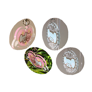 Portachiavi Ecologico a Forma di Topolino in Acrilico, Design Personalizzato con Stampa UV, Ologramma Leggero, Personalizzato Anime Cartoon Kerring - Product Image 6