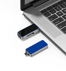 هدية شعار معدنية 2 في 1 عالية السرعة ، عرض رائع ، gb 2 ، tb 4gb U ، محرك ذاكرة قرص مخصص من النوع c ، محرك أقراص فلاش - Product Image 5