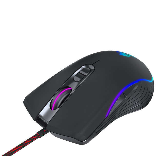 Customized LED Wire Mice Gaming Pc Mouse Rgb Mouse Skates Mouse Mover 7200dpi