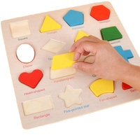 Juego de mesa de rompecabezas ABCD cognitivo con forma de número de madera para niños, niños y niñas, rompecabezas 3D de aprendizaje educativo temprano, juguete de cubo