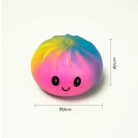 Squishies al por mayor, 12 unidades/caja, Dumplings de arcoíris misteriosos, Bao Bun, Bolas de apretar coloridas, Juguete antiestrés