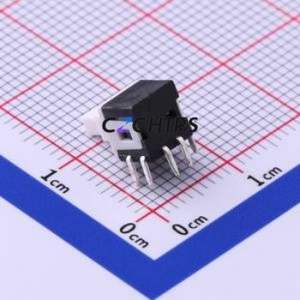 TK-6580A-2 Push Button Switch Through hole Switch Double Pole Double Throw No Lock Square Plunger Right Angle Insert - Product Image 2