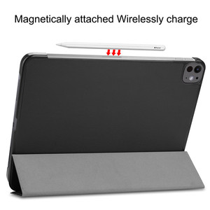 Nhà Máy Bán buôn sang trọng PU da tri-gấp đứng thông minh Slim 13 inch Tablet Bìa trường hợp đối với 2024 <span class=keywords><strong>Apple</strong></span> <span class=keywords><strong>iPad</strong></span> Pro 13 trường hợp - Product Image 5