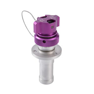 Pièces en acier inoxydable et en aluminium usinées par CNC avec finition anodisée violette pour applications de perçage de précision pour l'usinage - Product Image 1