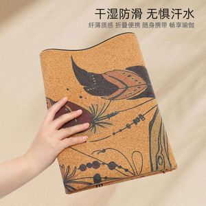 Tapete de Yoga de Corcho y Caucho Natural de Alta Calidad, Ecológico, con Logotipo Personalizado con Láser, Impresión a Color, Antideslizante, 3 cm de Grosor, Marca Organic Gym - Product Image 2