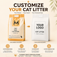 Litière pour chat en tofu de qualité alimentaire, amidon de maïs, agglomération rapide, faible poussière, dissolution rapide, écologique, vente en gros, OEM, ODM