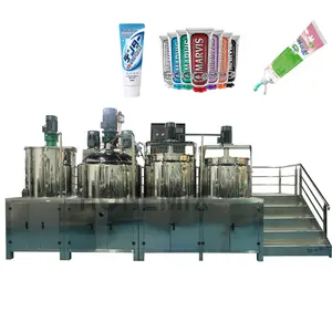 HoneMix pabrik Guangzhou proses pasta gigi krim produsen pembuat homoizer mesin pembuat pasta gigi tangki pencampur