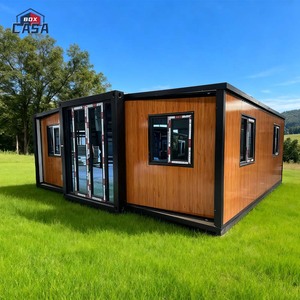 Thiết kế tùy chỉnh 20ft 40ft có thể mở rộng 2-3 phòng ngủ biệt thự khách sạn đúc sẵn mô-đun thép xây dựng cửa sổ kính phòng ngủ hiện đại - Product Image 3