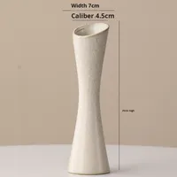 Vase en céramique, fleurs fraîches hydroponiques, vent silencieux, rétro, nostalgique, moderne, résistant à la corrosion, Jingjifeng, maison, luxe léger