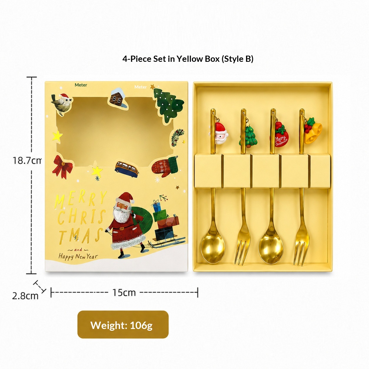 Golden box set of 4 B