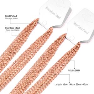 Cadena de Oro al por Mayor, Tipo Joyería, Acero Inoxidable 316L, Cadenas Largas de Serpiente DIY - Product Image 5