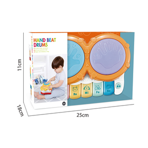 Tambour Bongo pour bébé 2 en 1, ensemble de batterie et de clavier, instrument de musique pour enfants, jouet de batterie en plastique, <span class=keywords><strong>piano</strong></span> miniature, jouet musical éducatif - Product Image 6