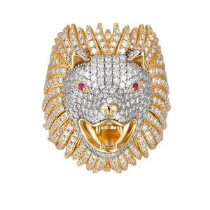 3D Animal Iced Out Moissanite <b>Ring</b> <b>Mens</b> Hip Hop Jewelry 18K Gold Plated VVS GRA Certified Wedding Statement <b>Ring</b> – Luxira Export - Product Image 1