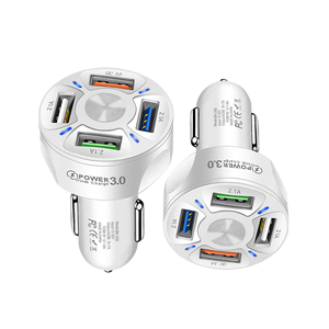 <span class=keywords><strong>Meilleur</strong></span> vendeur, chargeur de voiture portable à 4 ports USB avec charge rapide QC3.0, station d'accueil pour ordinateur portable, adaptateur <span class=keywords><strong>pas</strong></span> <span class=keywords><strong>cher</strong></span> pour <span class=keywords><strong>2022</strong></span> - Product Image 1