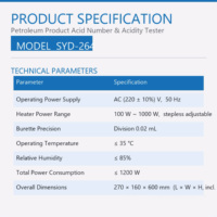 Analizador Automático de Valor de Ácido en Aceite SYD-264, Cumple con las Normas GB/T 264 y GB/T 258