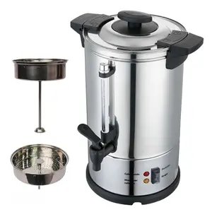 दमदई थोक इलेक्ट्रिक कॉफी बॉयलर 40 50 100 कप वाणिज्यिक चाय केटल स्टेनलेस स्टील रसोई उपकरण पानी डिस्पेंसर