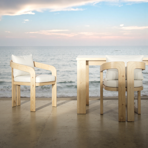 Furniture OEM Restaurant Wooden <b>Table</b> and Chairs Set for Outdoor - Product Image 1