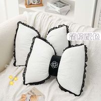Coussin en peluche en forme de nœud, coussin décoratif doux, coussin mignon de style nordique pour canapé, chambre à coucher, décoration intérieure, vente en gros