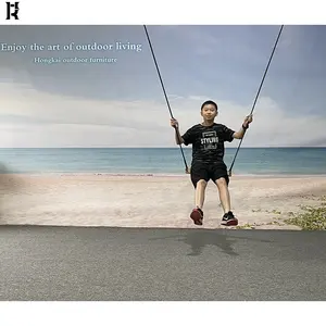 Outdoor Indoor Patio Meubels Kinderen Opknoping Schommel Stoelen Speeltuin Hout Board Tuin Schommels Stoel Zetel Schommel - Product Image 1