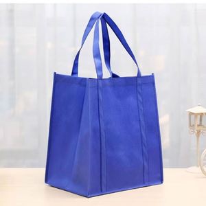 Custom Printed Large Foldable Heavy Duty Non-Woven Shopping <b>Bags</b> with Reinforced Handle <b>Reusable</b> Grocery <b>Bags</b> - Product Image 2