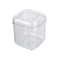 Boîte à gâteau mille-feuilles en plastique PS de qualité alimentaire, transparente, petite, pour tiramisu, mousse au lait de soja, emballage de pâtisserie - Vente en gros