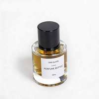 Flacon de parfum en cristal noir et blanc 50ml 100ml Design unique Luxe avec boîte cadeau Bouchon personnalisé OEM