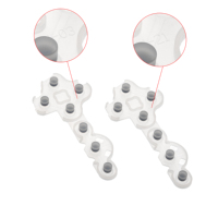 Coussinets de Contact en caoutchouc pour Xbox 360 contrôleur à poignée mince boutons souples conducteurs en Silicone pièces de réparation