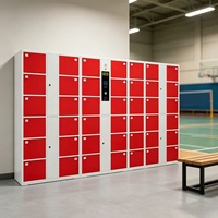 Casier de rangement électronique en acier sur pied, sur mesure OEM ODM, pour salle de sport, hôtel, bureau, supermarché, école