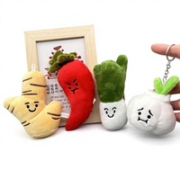 Jouets en peluche pour machine à griffes d'arcade, breloques fantaisie en forme de légumes (oignon vert, gingembre, ail), porte-clés brocoli, pour restaurants de fondue, petits modèles