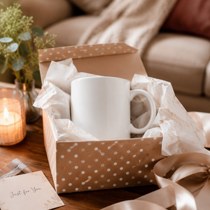 Taza de Cerámica Blanca Sublimable con Caja de Regalo, Logotipo Personalizado OEM, Impresión DIY, Taza de Café, Proveedor Mayorista - Product Image 2