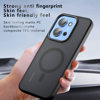 Pour Xiaomi 15T POCO C81 REDMI 15C 15 4G 5G coque de téléphone mat MAGFIT anneau Texture de la peau glaçage Anti empreinte digitale jaunissement étui