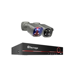 Système de caméra de sécurité Techage 4K Ultra HD 8MP POE NVR Audio bidirectionnel Détection de visage Vision nocturne couleur Ensemble de vidéosurveillance CCTV - Product Image 1